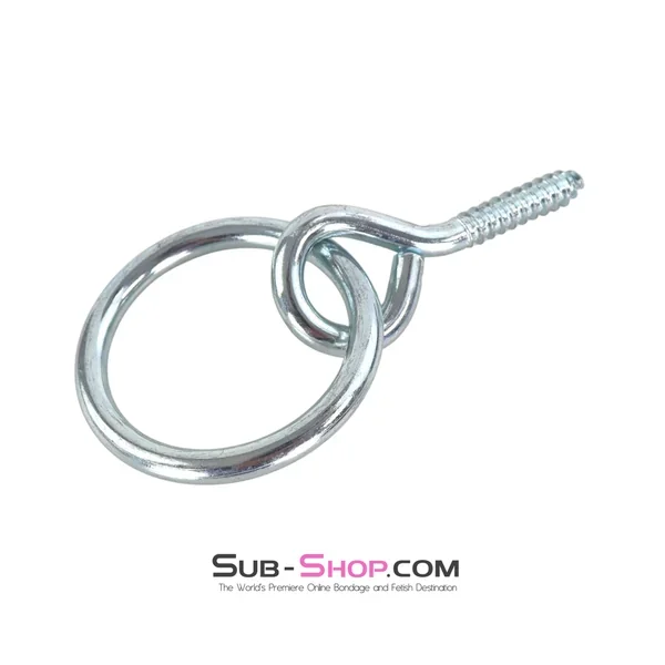 0768A 2″ Steel Screw-In Anchor Ring – Heavy-Duty Wall or Ceiling Mount