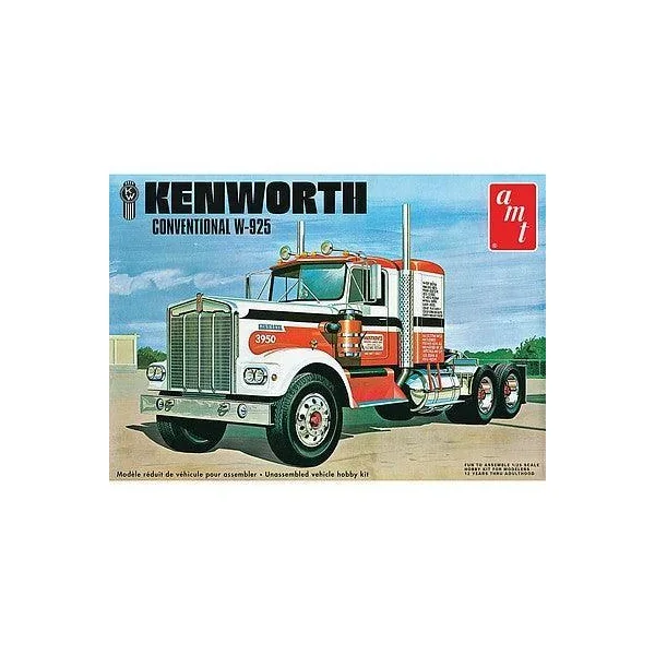 1/25 AMT Kenworth W925 Conventional Semi Tractor 1021