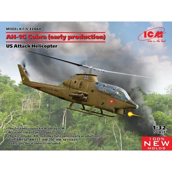 1/32 ICM AH-1G Cobra (Early Production) US Attack Helicopter 32060