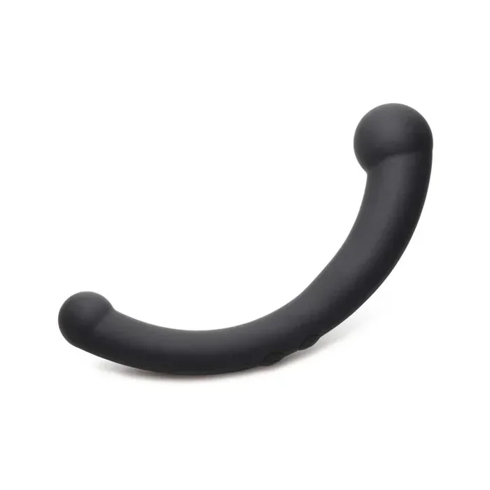 10x Vibra-Crescent Silicone Dual Ended Dildo – Black