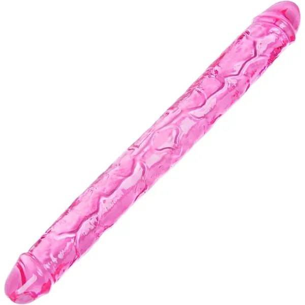 11.8″ Slim Double-Ended Dildo – Realistic Veined Design for Beginners & Couples