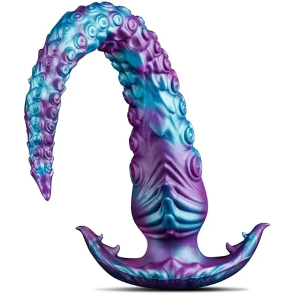 15.7 Inch Long Tentacle Dildo Butt Plug, Fantasy Monster Dildo With Wearable Base, Soft Silicone Deep Anal Toy For G-Spot Stimulation Prostate Massage, Butt Toy Anal Snake For Women Men Pleasure