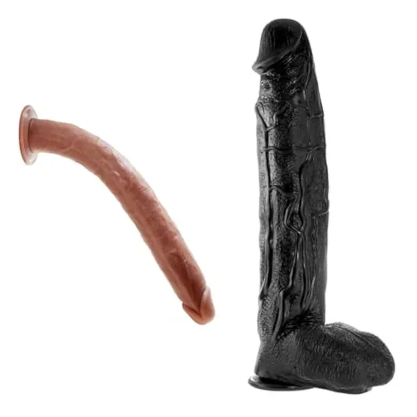 16.5 Inch Super Long Realistic Dildo + 3″ Diameter Huge Thick Dildo