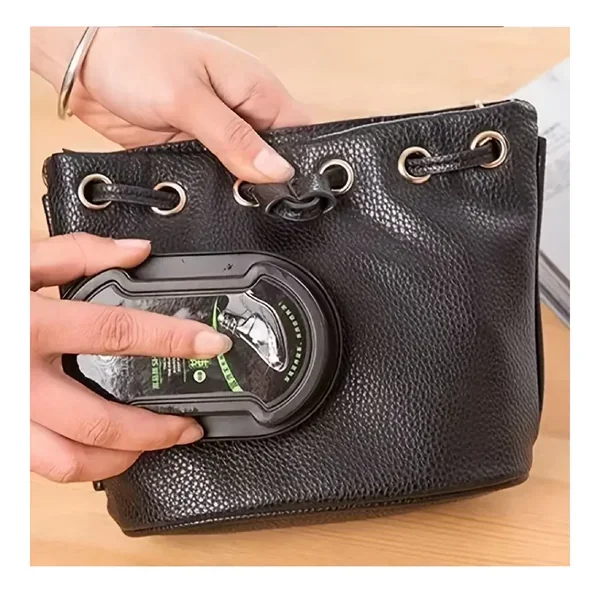 1pc Creative Portable Shoe Polish Double-sided Shoe Rubbing Sponge Shoe Cleaner Colorless Decontamination Leather Shoe Cleaning Brush With Shoe Polish Shoe Rubbing