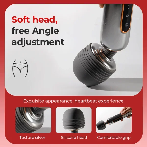 2024 March New arrival QiaRan Smart Heating Wand Vibrator Female AV Stick