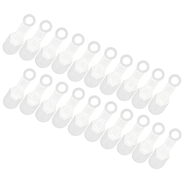 20Pcs Non-Slip Hanger Grips Silicone Adhesive Clothes Hanger Strips For Wood Pla