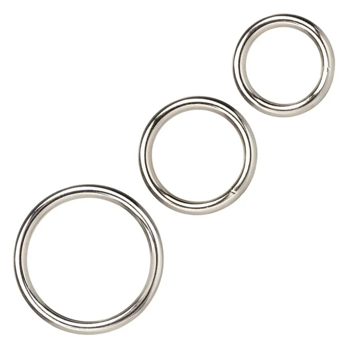 3 Piece Silver Ring Set – Cock Ring Set