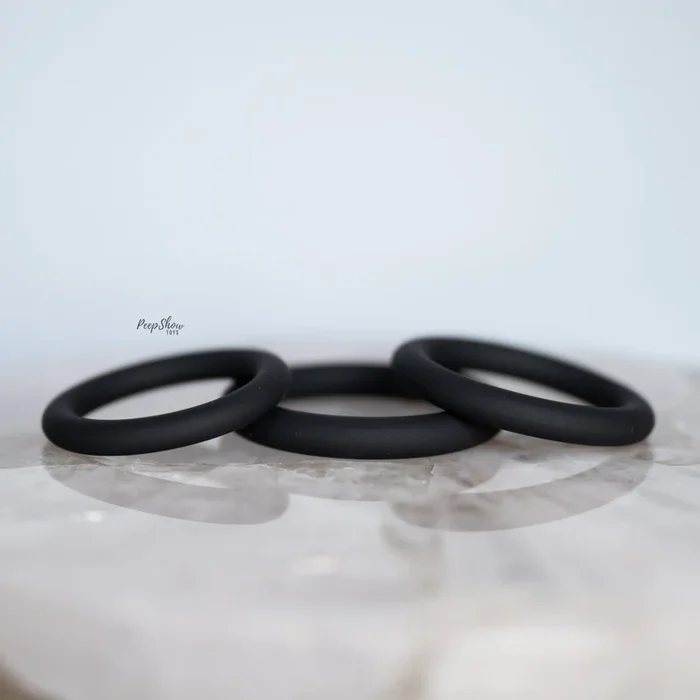 3-Ring Explore Kit, Firm Cock Rings 3 Sizes