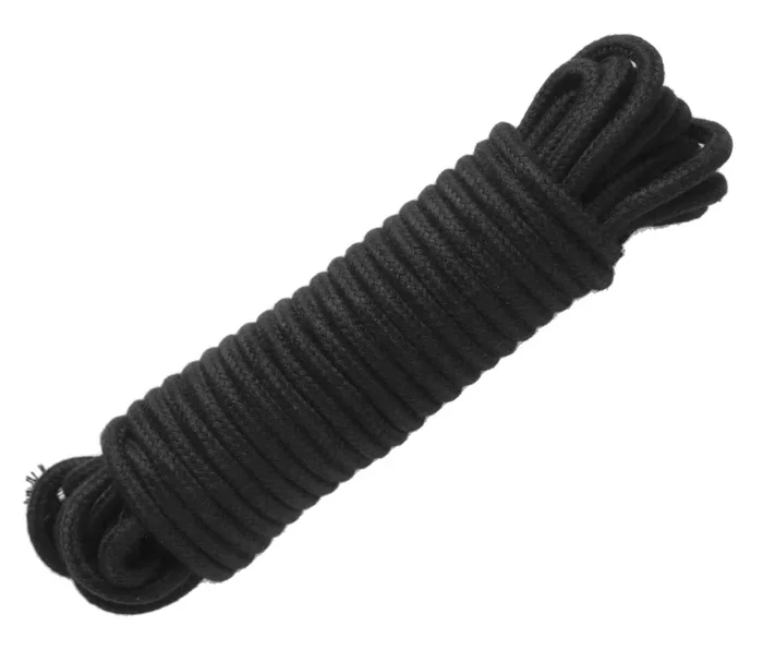 32 Foot Cotton Bondage Rope – Black