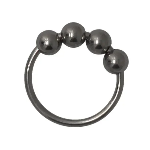 35MM STAINLESS STEEL C RING W/ 4 MOVEABLE STUDS