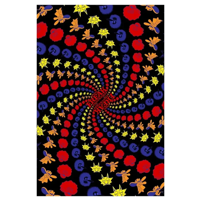 3D Freak Brothers Spiral Tapestry 60″ x 90″