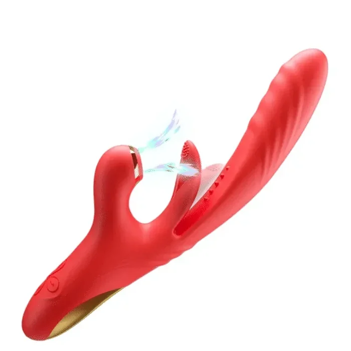 4 IN 1 Thrusting Vibrator with Licking, Vibration & Clit Sucking