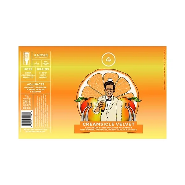 4 Noses Ceamsicle Velvet NEIPA