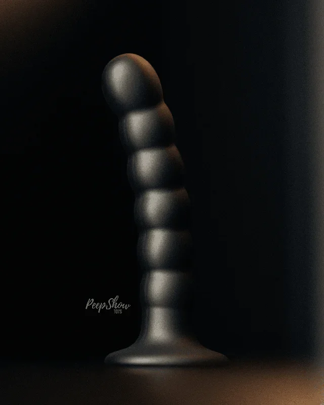 5-Inch Beaded Silicone Dildo – Slim