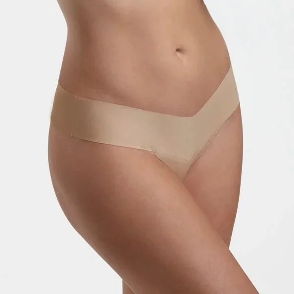 “Eve” Natural Rise Thong – Taupe –
