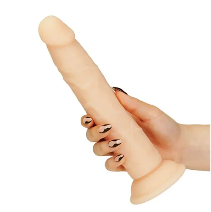 9″ Dual Density Silicone Dildo – Vanilla