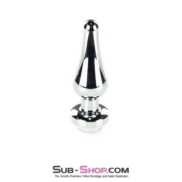 9796M-SIS Sissy Submissive Electro-Stim Classic Tapered Steel Butt Plug