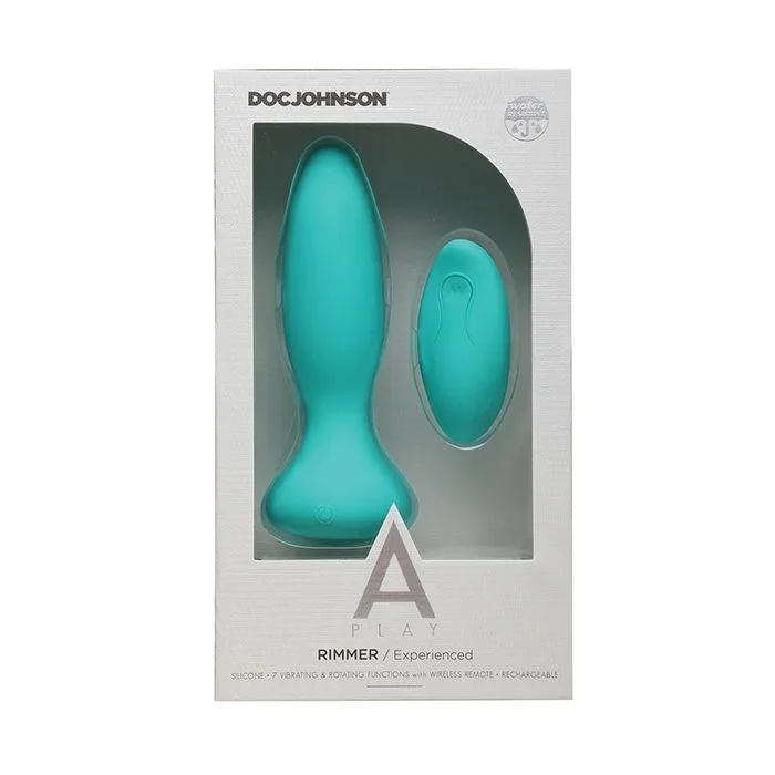A Play Rimmer Experienced Rechargeable Silicone Anal Plug w/Remote – Teal