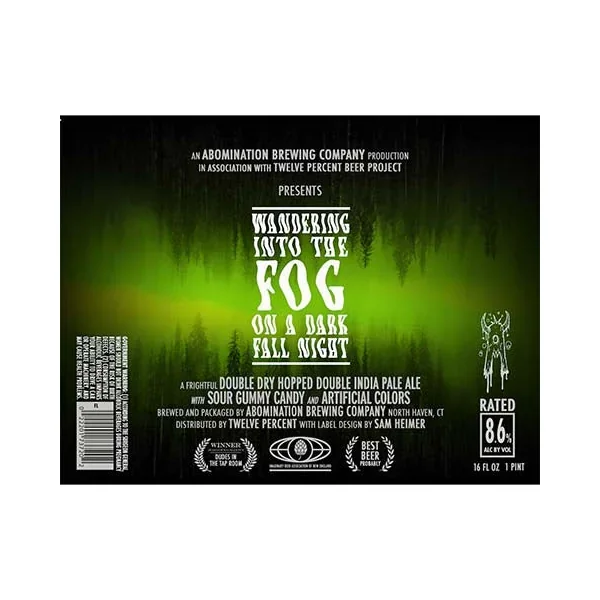 Abomination Wandering Into the Fog On A Dark Fall Night DDH DIPA