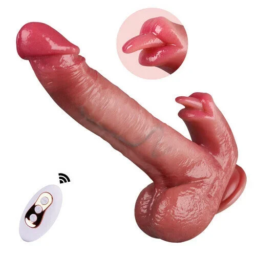 Acmejoy – UPGRADED 10.43 In Longer Licking Heating Thrusting Swinging Lifelike Dildo