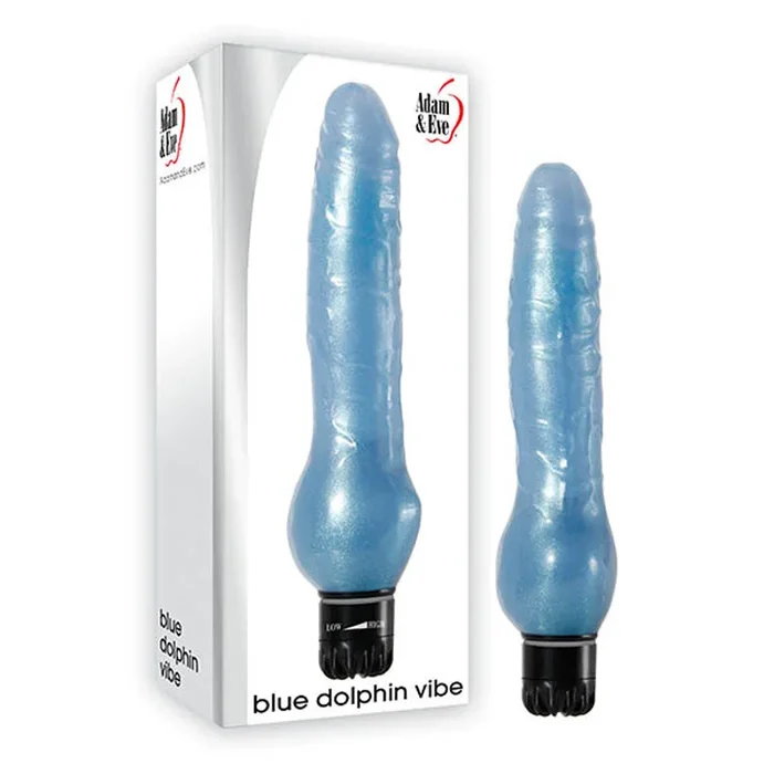 Adam & Eve Blue Dolphin Vibe – Blue 21.6 cm (8.5”) Vibrator