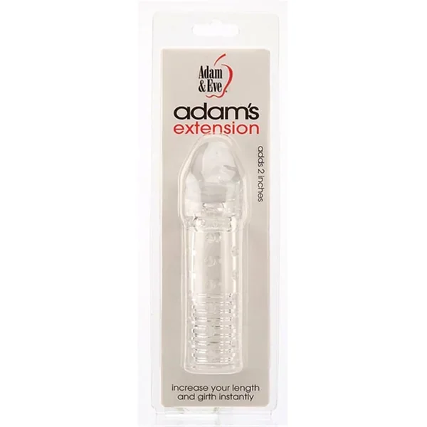 Adam’S Extension Jelly Textured Penis Sleeve For Men, 6″, Clear