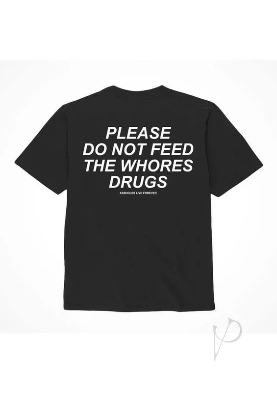 Alf Please Do Not Drugs Tshirt Small Black