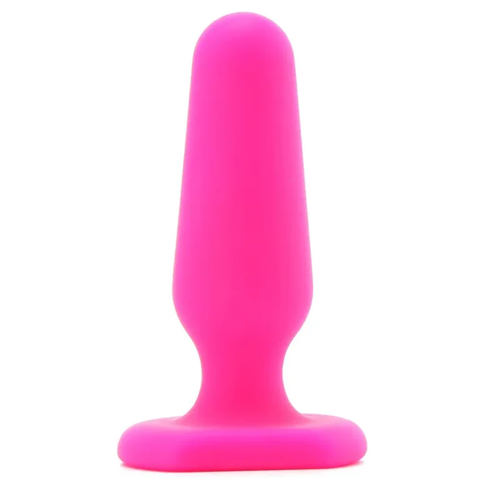 All About Anal Seamless Silicone 3 Inch Butt Plug in Pink