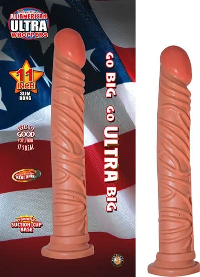 All American Ultra Whopper 11 inches Slim Flesh Dildo