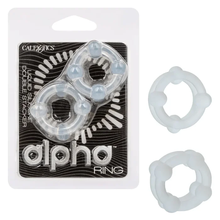 Alpha Liquid Silicone Double Stacker Rings