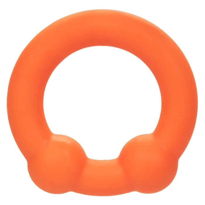 Alpha Liquid Silicone Dual Ball Ring – Orange Orange