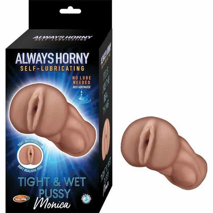 Always Horny Self-Lubricating Masturbator Monica – Brown
