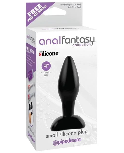 Anal Fantasy Collection Small Silicone Plug – Black