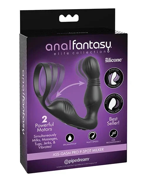 Anal Fantasy Elite Collection Ass-gasm Pro P Spot Milker – Black