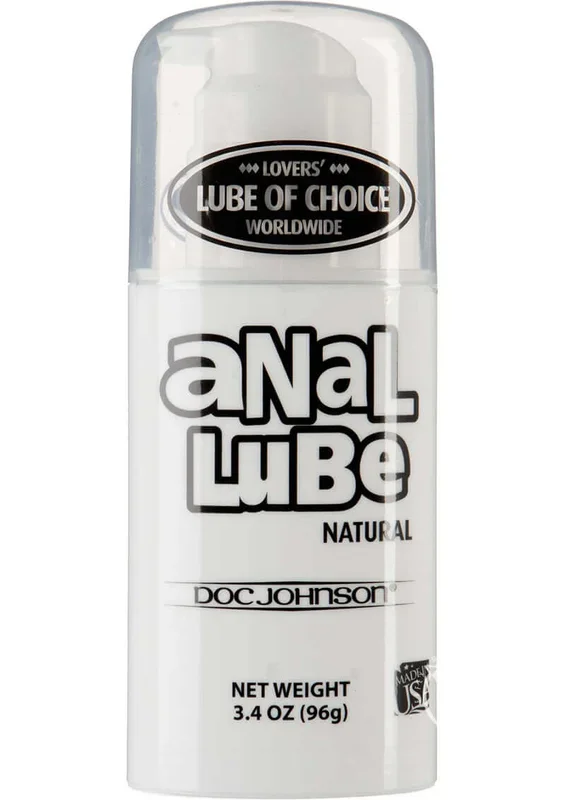 Anal Lube Natural Airless Pump 3.4oz – Efficient and Long-Lasting Lubrication