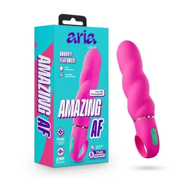 Aria Amazing AF Rechargeable Silicone Vibrator – Fuchsia