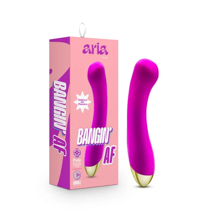 Aria Bangin’ AF – Purple 18.4 cm USB Rechargeable Vibrator