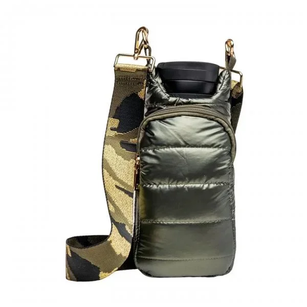 Army Green Shiny Hydrobag® with Camo Strap