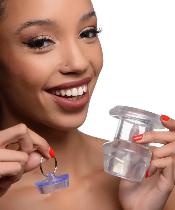 Ass Bung Clear Hollow Anal Dilator with Plug – Large