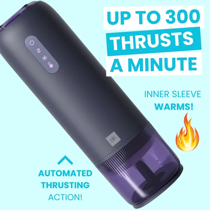 Automated Thrusting and Vibrating Warming Masturbator – Up To 300 Thrusts Per Minute!