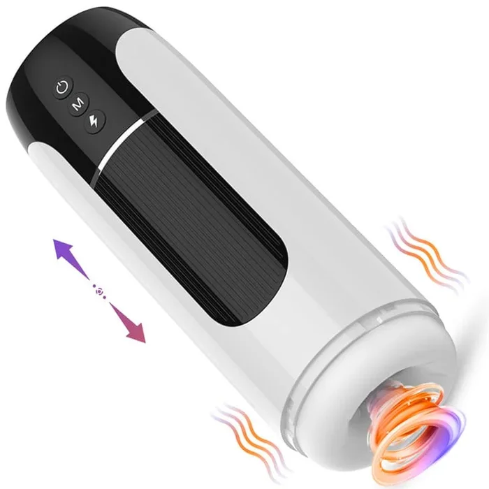 Automatic Male Masturbator with 7 Thrusting Heating & Vibrating, Smart Pocket Pussy Sex Machine Blowjob Sex Toy for Men