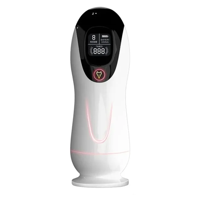 Automatic Sucking Male Masturbator – 8 Suction & Vibration Modes Electric Pocket Adult Stroke with LED Display