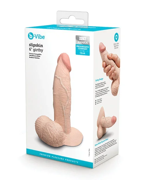 b-Vibe Slipskin 6″ Girthy – Cream