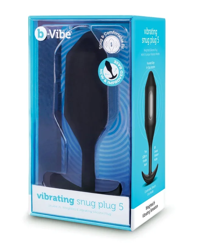 b-Vibe Vibrating Snug Plug – XXLarge Black
