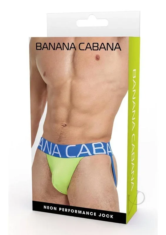Banana Cabana Neon Performance Jock Medium Large