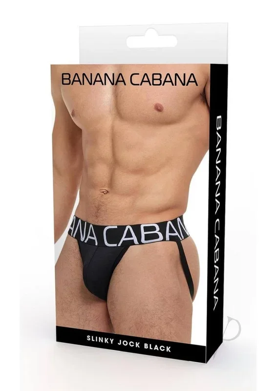 Banana Cabana Slinky Jock Black L XL