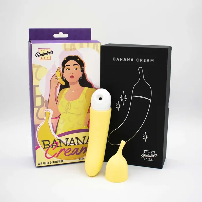 Banana Cream Air Pulse and G-Spot Vibrator – Yellow