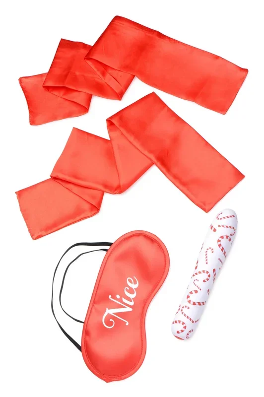 Bang – Naughty Holiday Kit – Wrist Ties XL Bullet and Blindfold