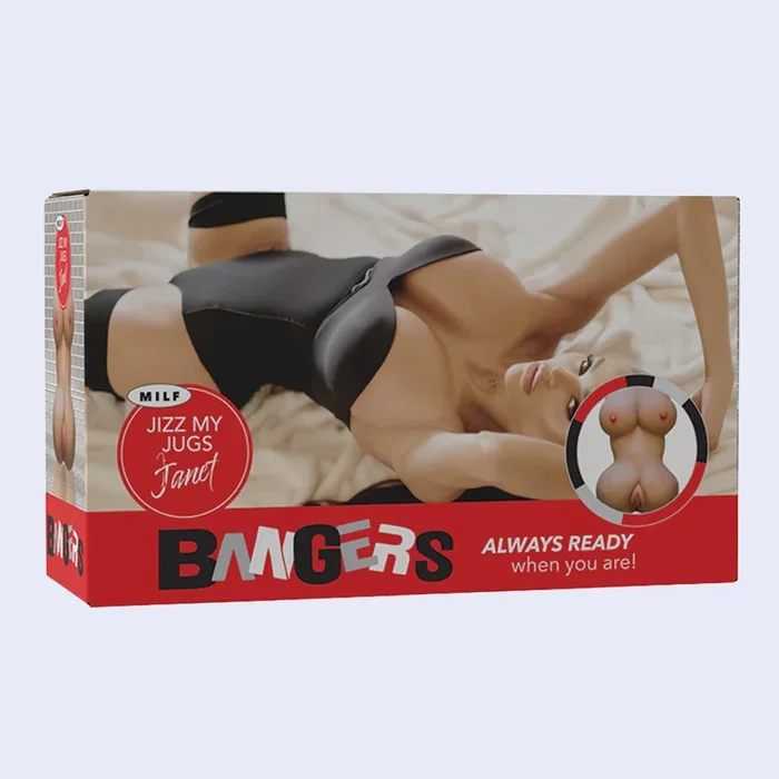 Bangers Jizz My Jugs Janet Masturbator