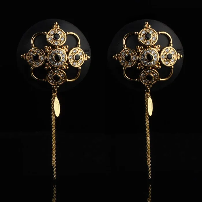 Baroque Leather Nippies by UPKO